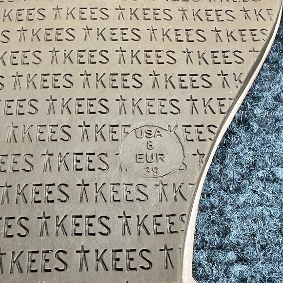 Tkees Foundations Sandals Women's 8 Tan Thin Strap Minimalist Thong Flip Flops - Picture 10 of 10